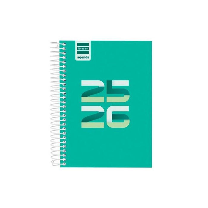 Finocam Agenda Cool Para Estudiantes Espiral 8º 1dp Verde 2025-2026