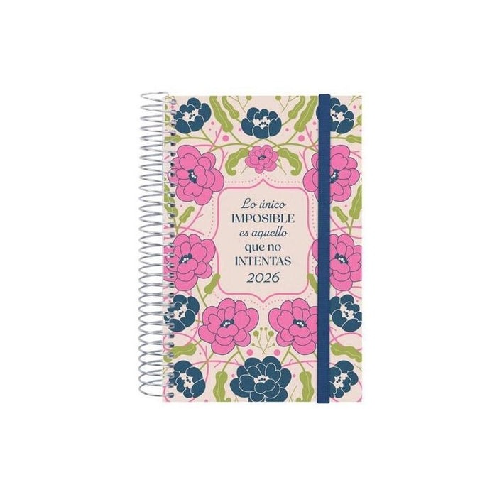 Finocam Agenda Espiral Design Collection E5-117x181mm 1dp Tapa Pp Imposible 2026
