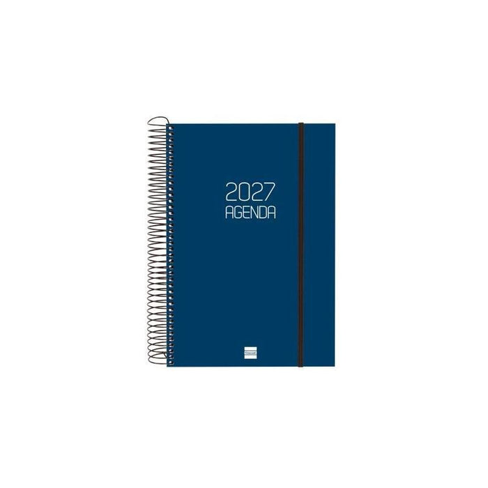 Finocam Agenda Espiral Opaque E11-165x242mm 1dp Tapa Pp Azul 2027