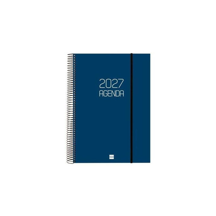 Finocam Agenda Espiral Opaque E40-210x297mm 1dp Tapa Pp Azul 2027