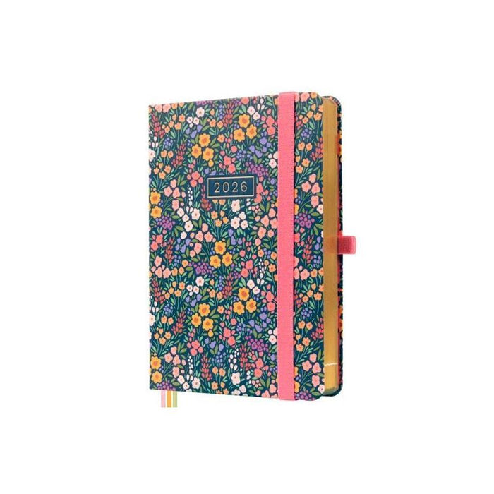 Finocam Agenda Mínimal Design M4-118x168mm 1dp Tapa Dura Flora 2026