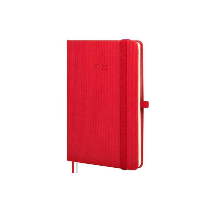 Finocam Agenda Mínimal Textura M4-118x168mm Svh Tapa Dura Rojo 2026