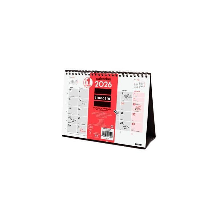Finocam Calendario De Sobremesa 12 Meses Para Escribir S-210x150mm Neutro 2027 Catalán