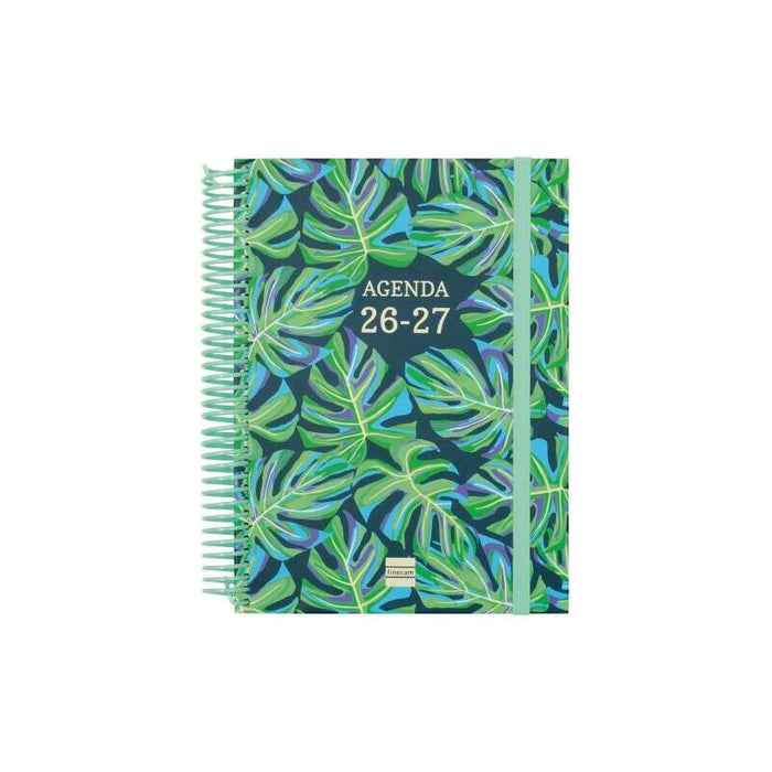 Finocam Diva Agenda Escolar 26/27 - 1 Dia Por Pagina - Formato 4º - 155x212mm - Tapas De Carton Forrado - Papel De