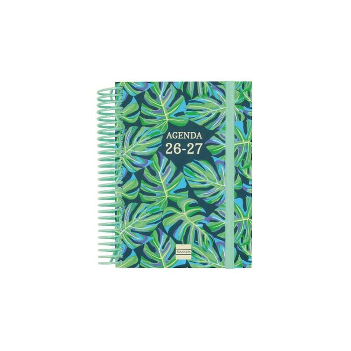 Finocam Diva Agenda Escolar 26/27 - 1 Dia Por Pagina - Formato 8º - 120x164mm - Tapas De Carton Forrado - Papel De