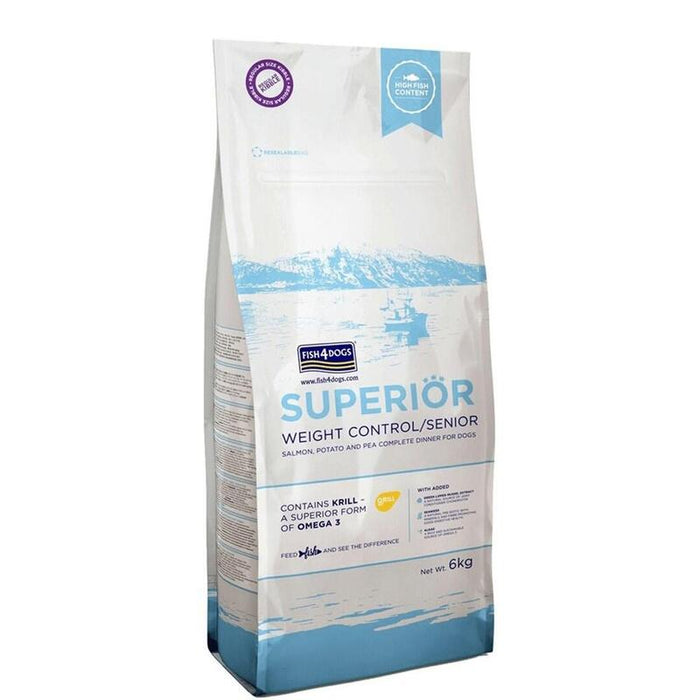 Fish4dogs Superior Senior Salmon - Alimento Seco Para Perros - 6kg