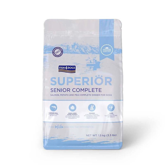 Fish4dogs Superior Senior Z Lososiem (S) 1,5kg