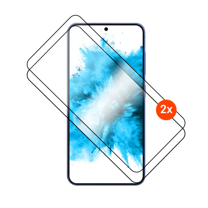 Fixed Full Cover 2,5d Tempered Glass With Applicator For Samsung Galaxy S26+, 2 Pcs, Black