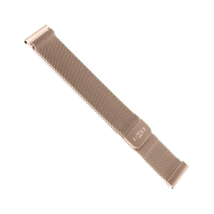 Fixed Mesh Strap For Smatwatch, Quick Release 18mm, Gold