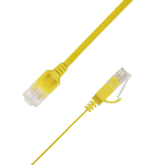 Flat U/Utp Cat6a Yellow 0.75m Awg 34/7, Pvc, 1x4mm Utp-Fl6a-00075-Gl