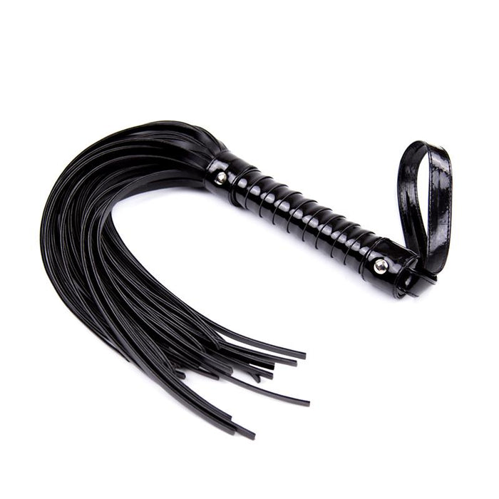 Flogger Con Mango Brillante 44 Cm Negro