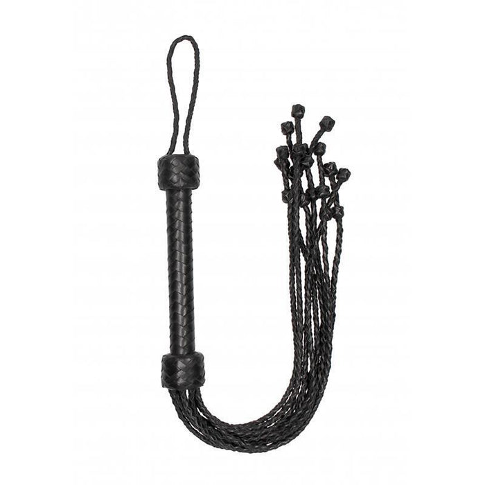 Flogger Trenzado Cuero Negro