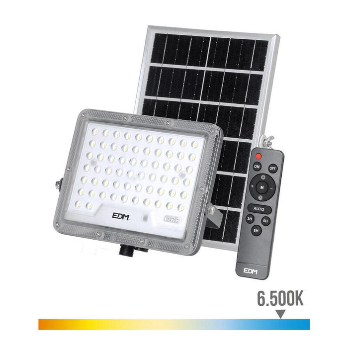 Foco Proyector Solar Slim 200w 1.800lm 6.500k Edm