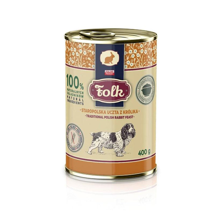 Folk Comida Húmeda Para Perros Tradicional Polaca Para Conejos - 400 G