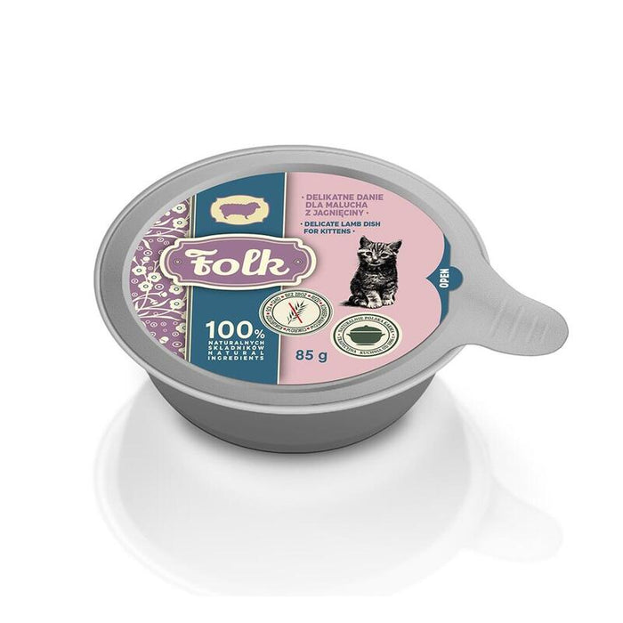 Folk Kitten Delicate Lamb Dish - Comida Húmeda Para Gatos - 85g