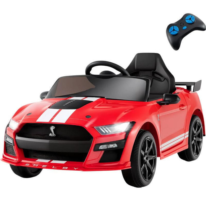 Ford Mustang Shelby Gt 500 12v Rojo - Coche Eléctrico Para Niños