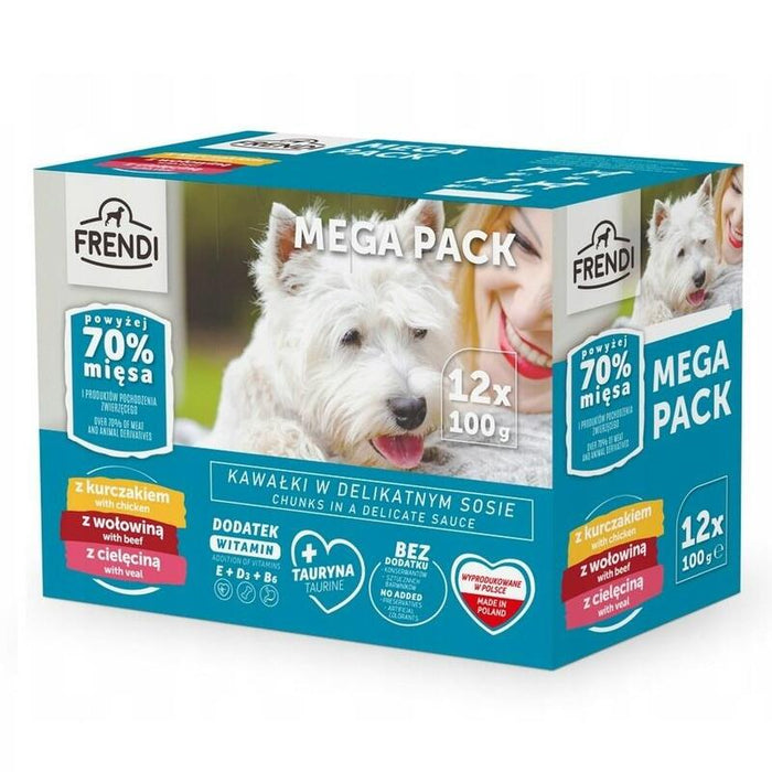 Frendi Saszetki Para Perro (Kurczak, Wolowina, Cielecina) 12x100g