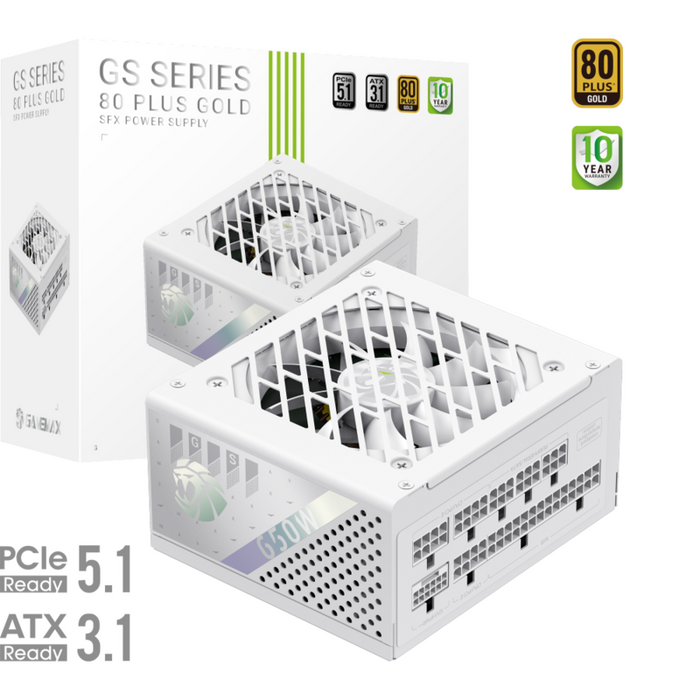 Fuente Alimentacion  Gamemax  Psu  Gs 650g Wh  650w  Sfx  Full Modular White