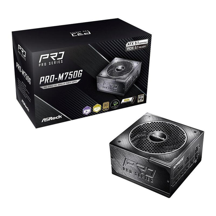 Fuente De Alimentación Asrock Pro-M750g 750w 80 Plus Gold