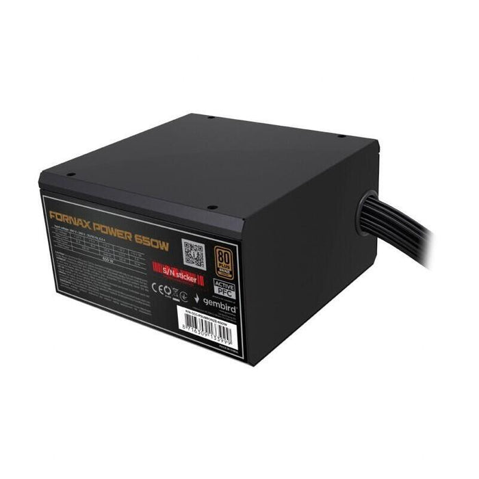Fuente De Alimentación Gembird 650w Pfc Activo Ventilador De 12 Cm 80+Bronce Industrial