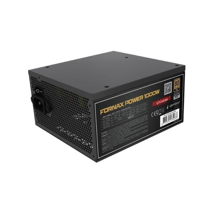 Fuente De Alimentación Gembird Ccc-Psugold-1000w Fornax Power 1000w Pfc Activo Ventilador De 12 Cm 80+Gold