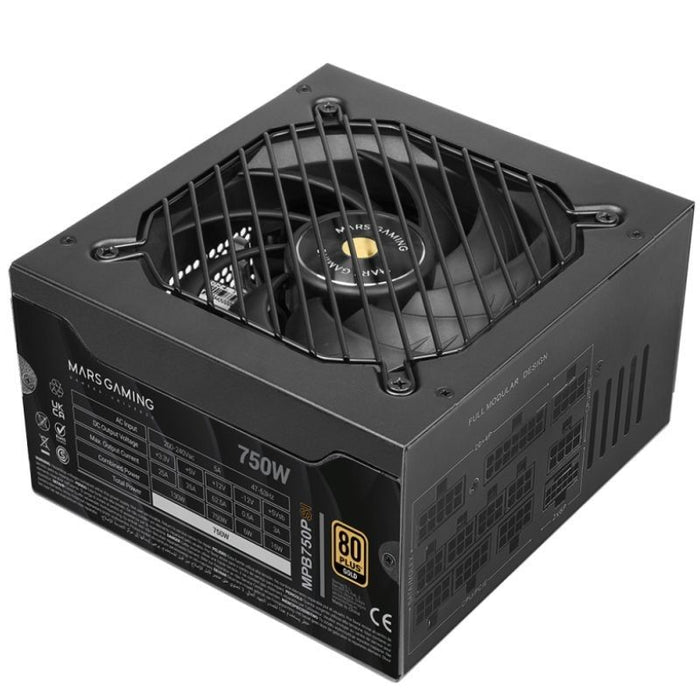 Fuente De Alimentación Mars Gaming Mpb750psi 750w Ventilador 14cm 80 Plus Gold