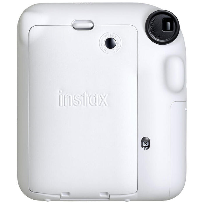 Fujifilm Instax Mini 12 Clay White Camara Instantanea - Tamaño De Imagen 62x46mm - Flash Auto - Exposicion Automatica - Mini Espejo Para Selfies - Modo Primer Plano