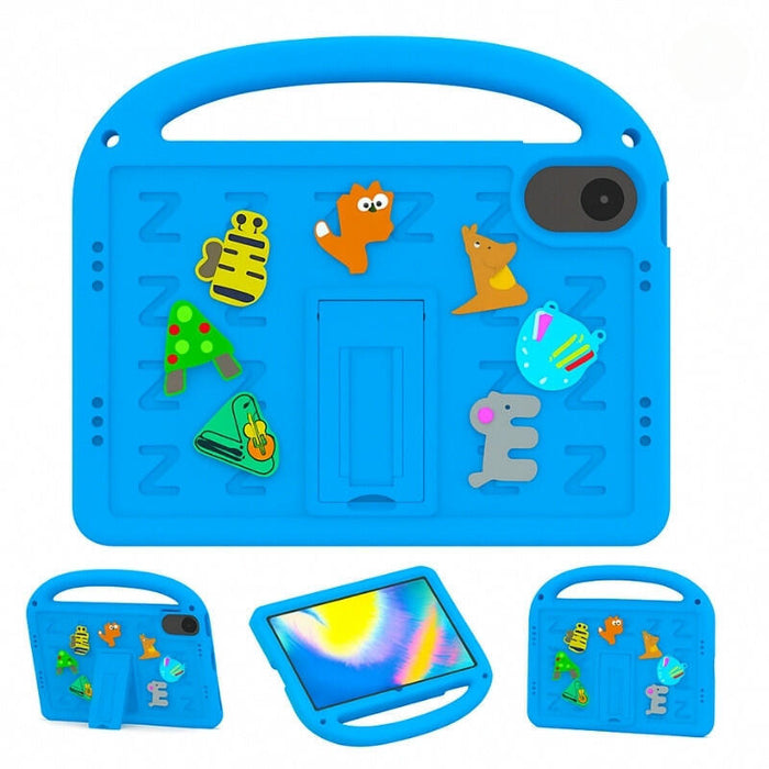 Funda Antigolpes Dibujos Animados Para Niños Con Correa Xiaomi Redmi Pad 2 Azul