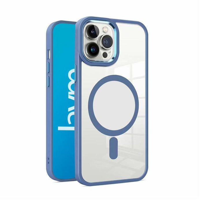 Funda Bumper Compatible Magsafe Para Iphone 16 Pro - Azul - Jaym®