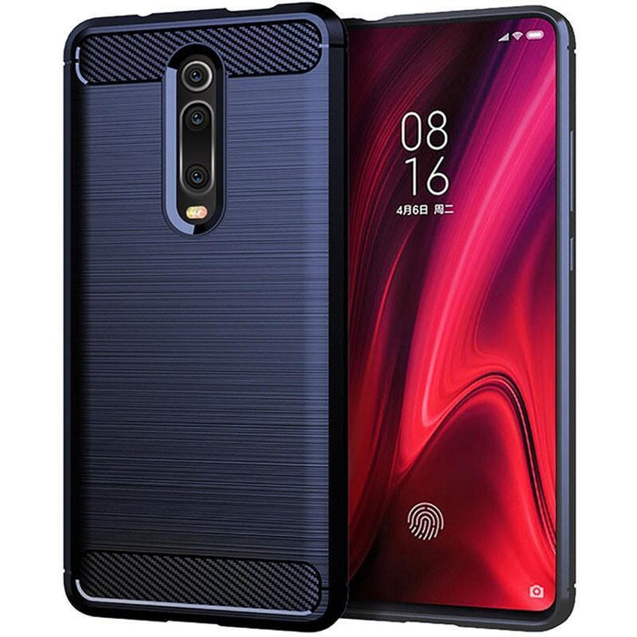 Funda Carbon Ultra Xiaomi Mi 9t / Mi 9t Pro (Azul Oscuro)