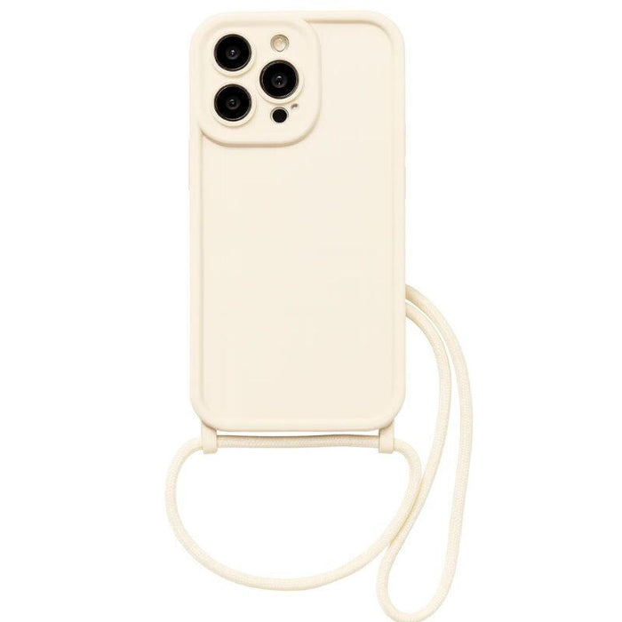 Funda Colgante De Silicona Iphone 16 Pro Max Blanco