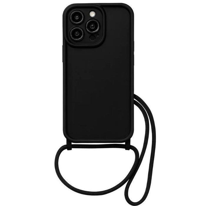 Funda Colgante De Silicona Iphone 16 Pro Max Negro