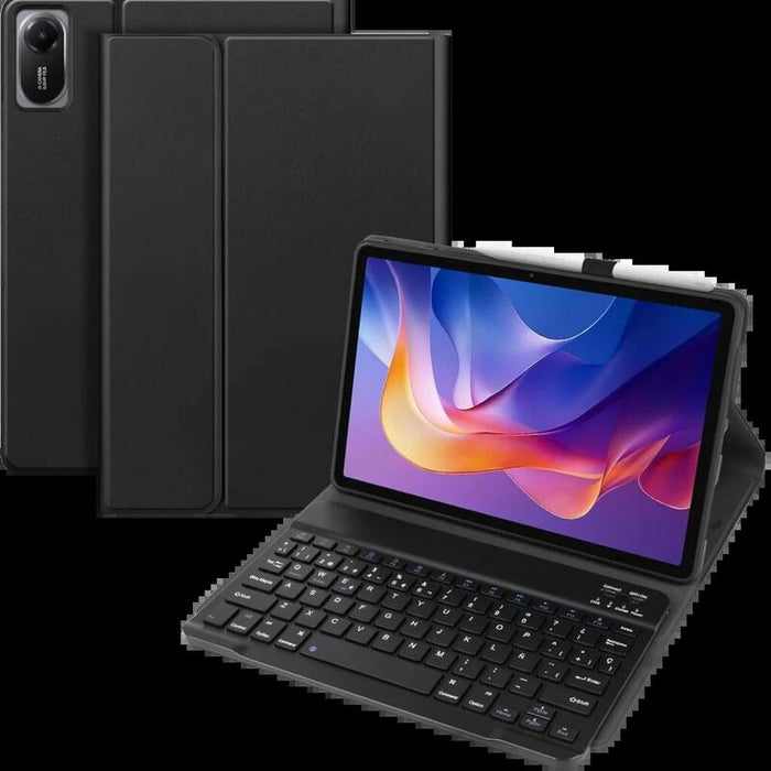 Funda Con Teclado Español Para Redmi Pad 2 Se 9.7" Negro