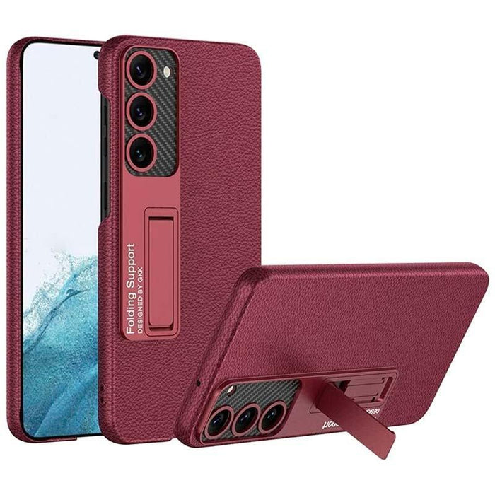 Funda De Polipiel Samsung Galaxy S23 Con Soporte Borgoña