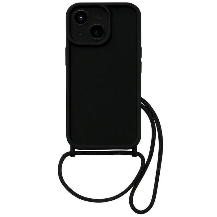 Funda De Silicona Con Colgante Iphone 16 Negro