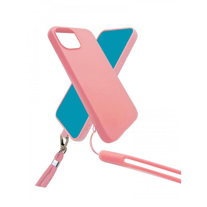 Funda De Silicona Con Cordón Para Cuello Y Muñeca Incluido Para Samsung Galaxy S24 Ultra Rosa - Jaym® Pop**