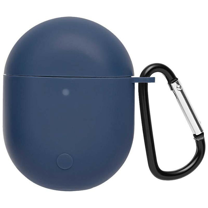 Funda De Silicona Con Mosquetón Para Xiaomi Redmi Buds 3 Pro / Poco Buds Pro Azul Oscuro