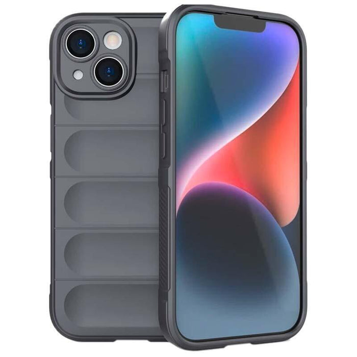 Funda De Silicona Wave Iphone 15 Gris Oscuro