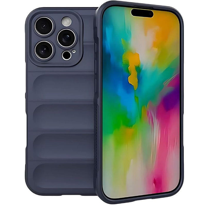 Funda De Silicona Wave Iphone 16 Pro Azul Oscuro