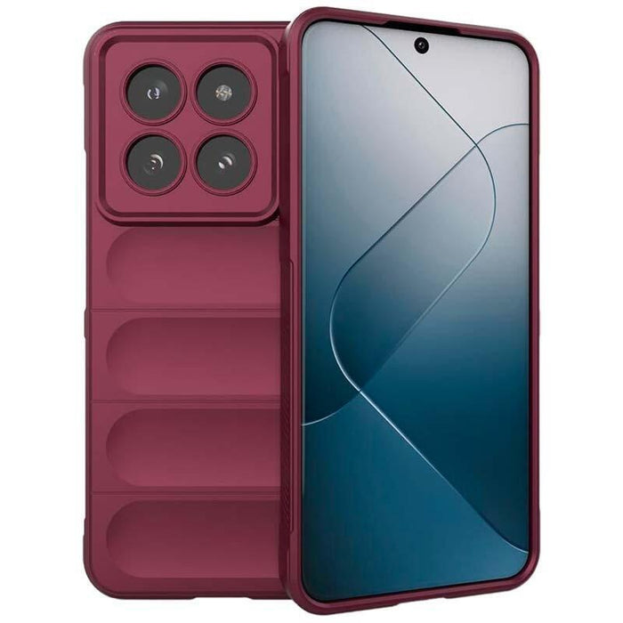 Funda De Silicona Wave Xiaomi 14 Borgoña