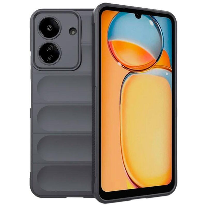 Funda De Silicona Wave Xiaomi Redmi 13c / Poco C65 Gris