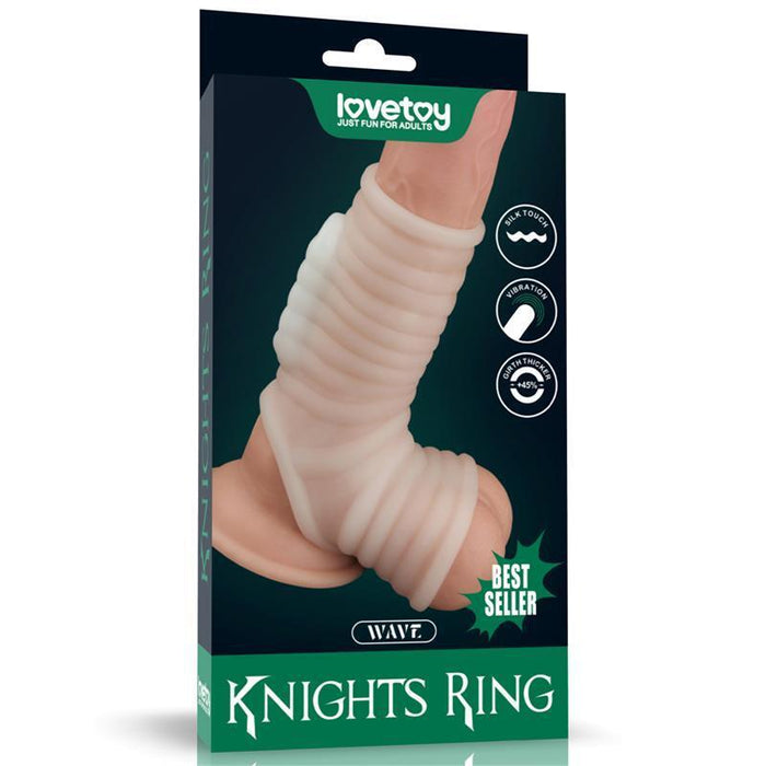 Funda El Pene Y Testículos Con Vibración Wave Knights