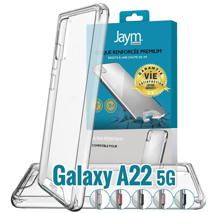 Funda Flexible Reforzada Drop-Test 3 Metros *Garantía De Por Vida* Para Samsung Galaxy A22 5g - Jaym® **