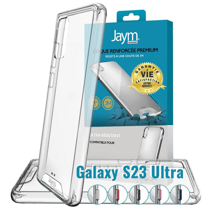 Funda Flexible Reforzada Drop-Test 3 Metros *Garantía De Por Vida* Para Samsung Galaxy S23 Ultra - Jaym®**