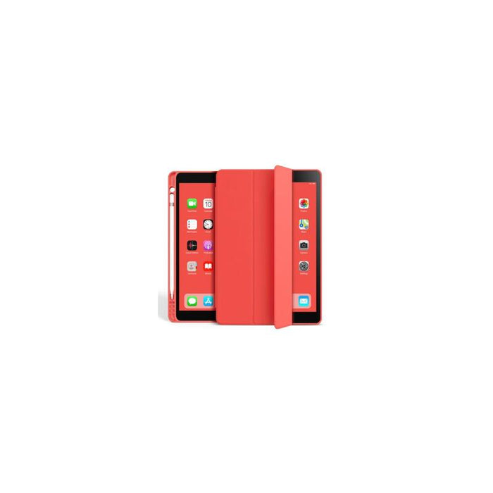 Funda Folio Rojo Soporte Magnético Reforzado Con Compartimento Para Lápiz Táctil Para Apple Ipad Mini 6 (2021-2023) / Mini 7 (2024) - Eiger®