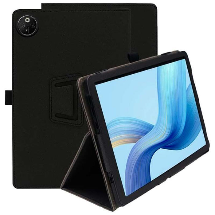 Funda Inteligente De Pu Doogee T30 Max Con Soporte Negro