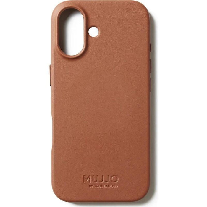Funda Mujjo Full Leather Case Magsafe Para Iphone 17 Marrón