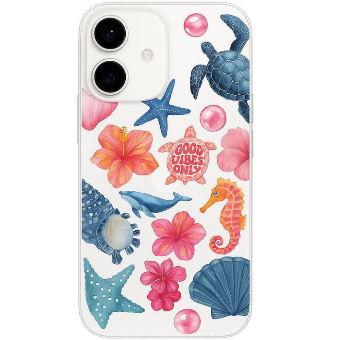 Funda Ocean Life Flowers Para Iphone 16