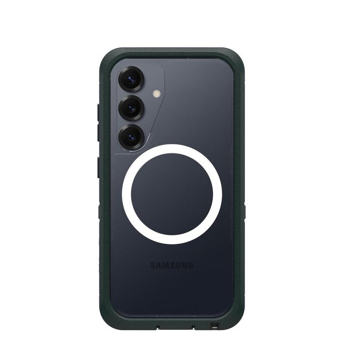Funda Otterbox Defender Series Xt Clear Con Imanes Para Samsung Galaxy S25, Resistente A Golpes Y Caídas, Ultra-Rugerizada, Testada 7x Con Estándares Militares Anticaídas, Verde