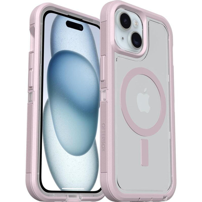 Funda Otterbox Defender Series Xt Clear Magsafe  Para Iphone 17e, 16e, 15, 14, 13, Resistente A Golpes Y Caídas, Ultra-Rugerizada, Testada 7x Con Estándares Militares Anticaídas, Transparente, Morado